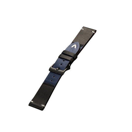 Blue and black leather strap 